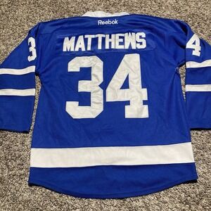 Official Auston Matthews Toronto Maple Leafs Breakaway Jersey Men Medium 50 Blue